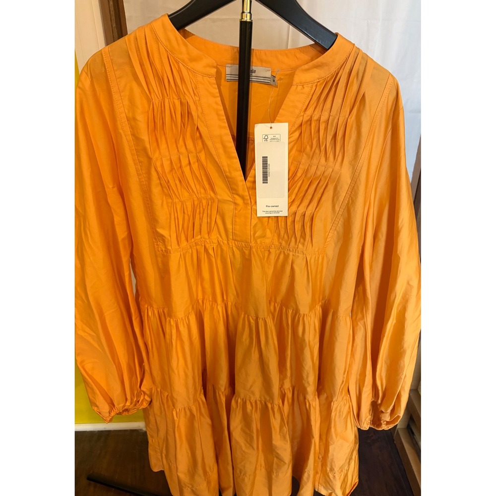 Devotion Twins Pesada Tiered Mini Dress Orange